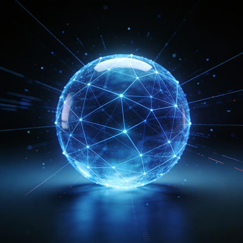 Databricks Lakewatch AI security solution: interconnected network, threat detection, and integration.