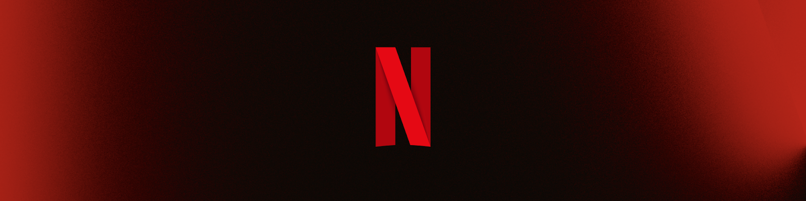 Símbolo vermelho da Netflix sobre fundo escuro.